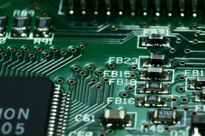 detailed printed circuit board